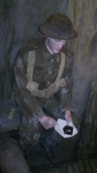 reading the letter in the trenches